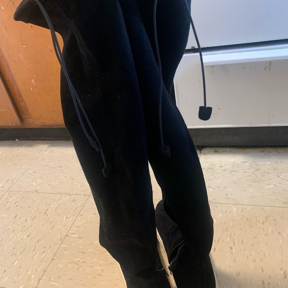 J/Slides Women’s Petra Over the Knee Suede Sneaker Boots - Picture 10 of 14